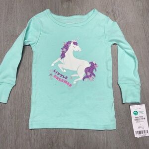 Carter’s PJ Sleepwear Unicorn Long Sleeve Top Size 9 Months